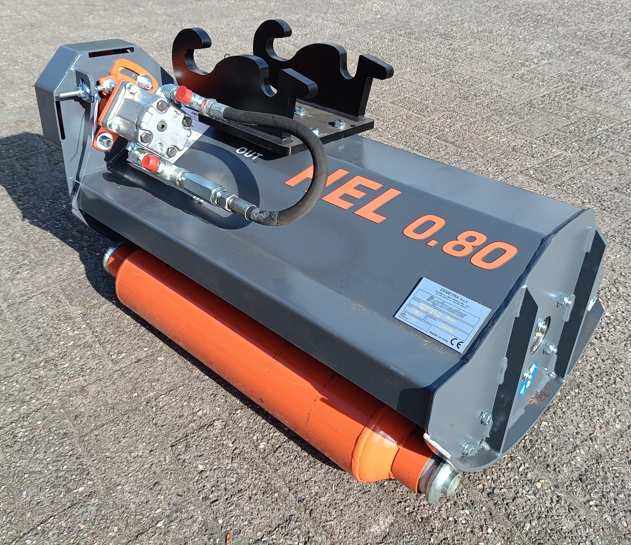 Hydraulische klepelmaaier HEL80 35 L/minuut met vaste CW05 aansluiting Hydraulische klepelmaaier HEL80 35 L/minuut met vaste CW05 aansluiting