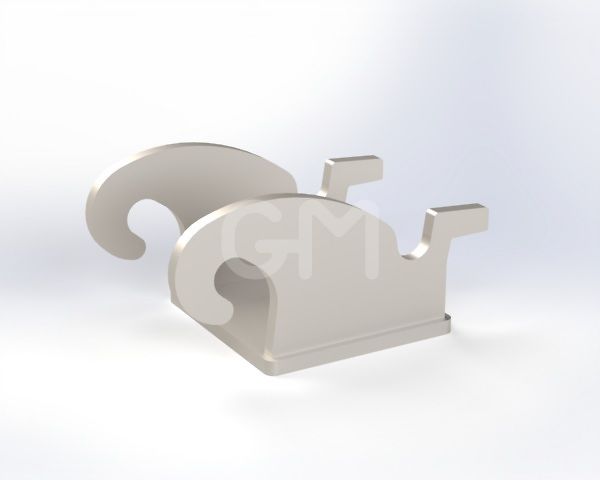 Haakkop CW05 standaard 15mm ongelakt